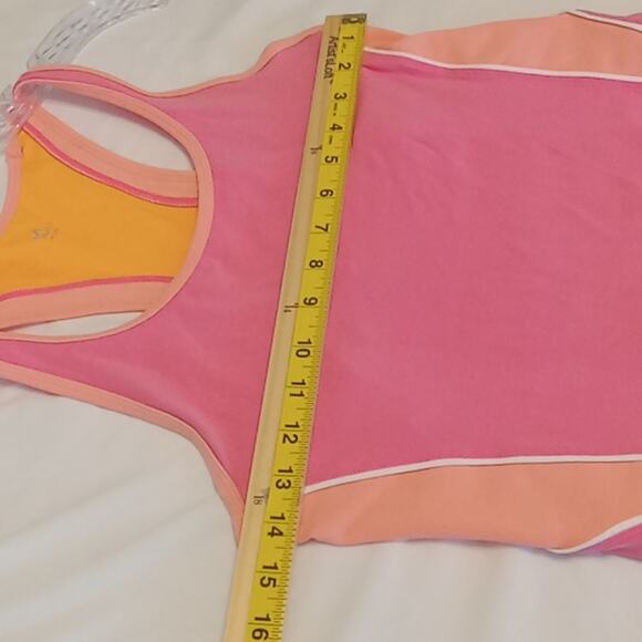 Gap Fit orange pink workout top  Medium - Picture 7 of 8